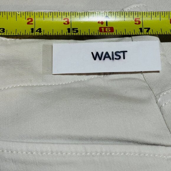 J Jill Denim Womens Bone High Rise Wide Leg Jeans Sz 16 Stretch Comfort Everyday - Picture 6 of 10